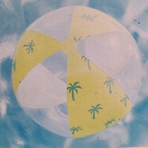 Stoney Clover Lane Inflatable Oversized Palm Tree Beach Ball Pool Lake 24"